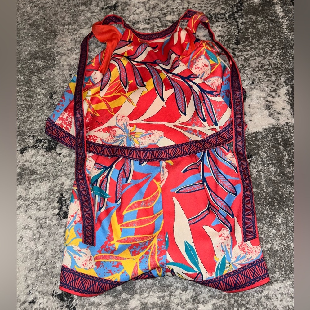 flying tomato tie back romper